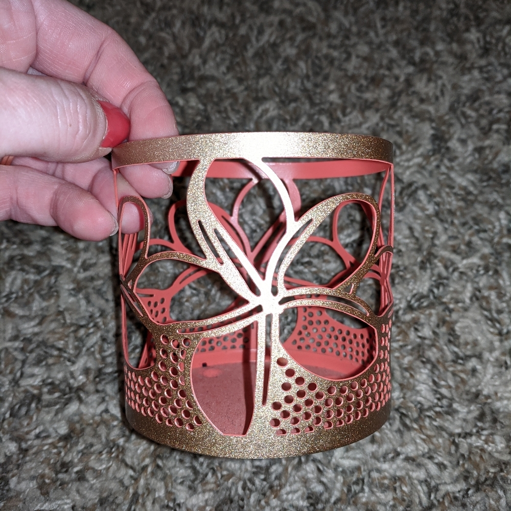 Vintage! Candle Jar Holder!
